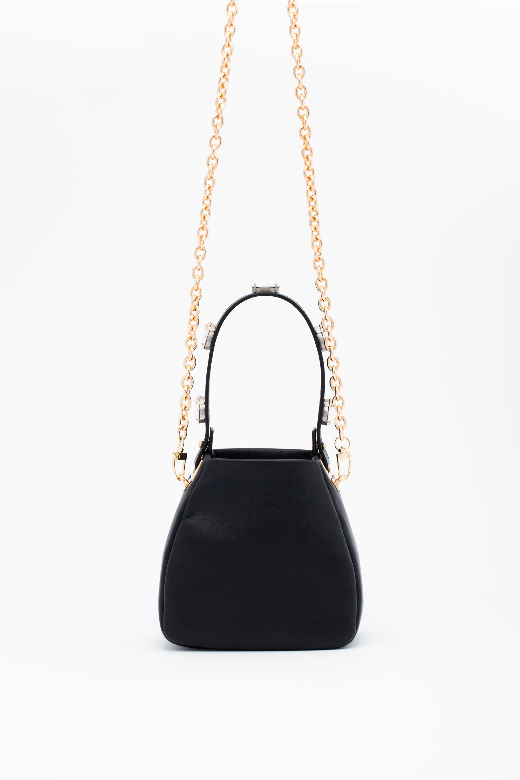 BORSA-DONNA-PELLE-NERA-FRONTALE-catena-alta_Stella_Vi_E-shop