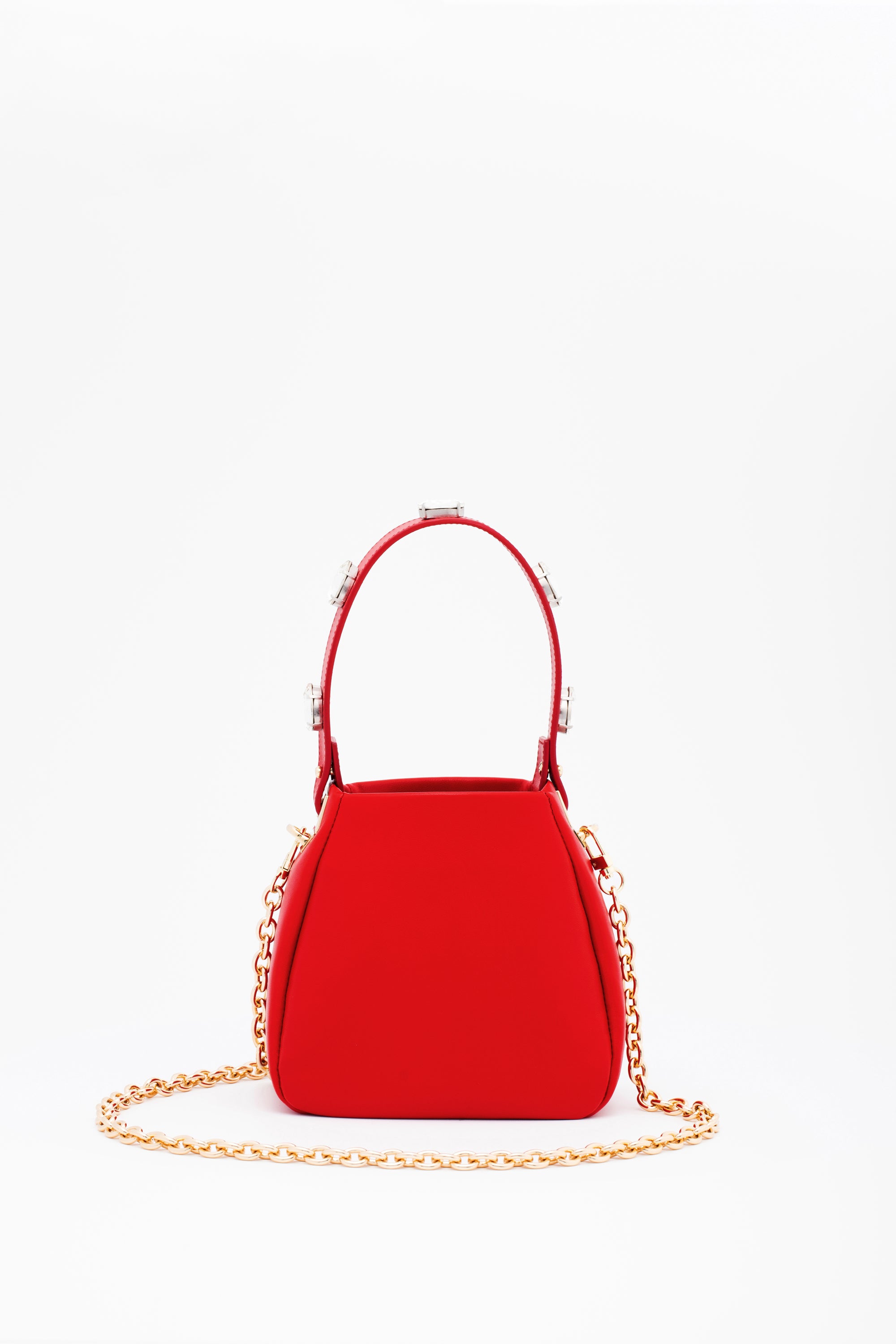 BORSA-DONNA-PELLE-ROSSA-FRONTALE-CATENA-Stella_Vi_E-shop